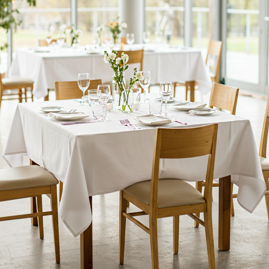 Tischdecke Klara weiss ohne Muster Tischdecke Klara weiss ohne Muster