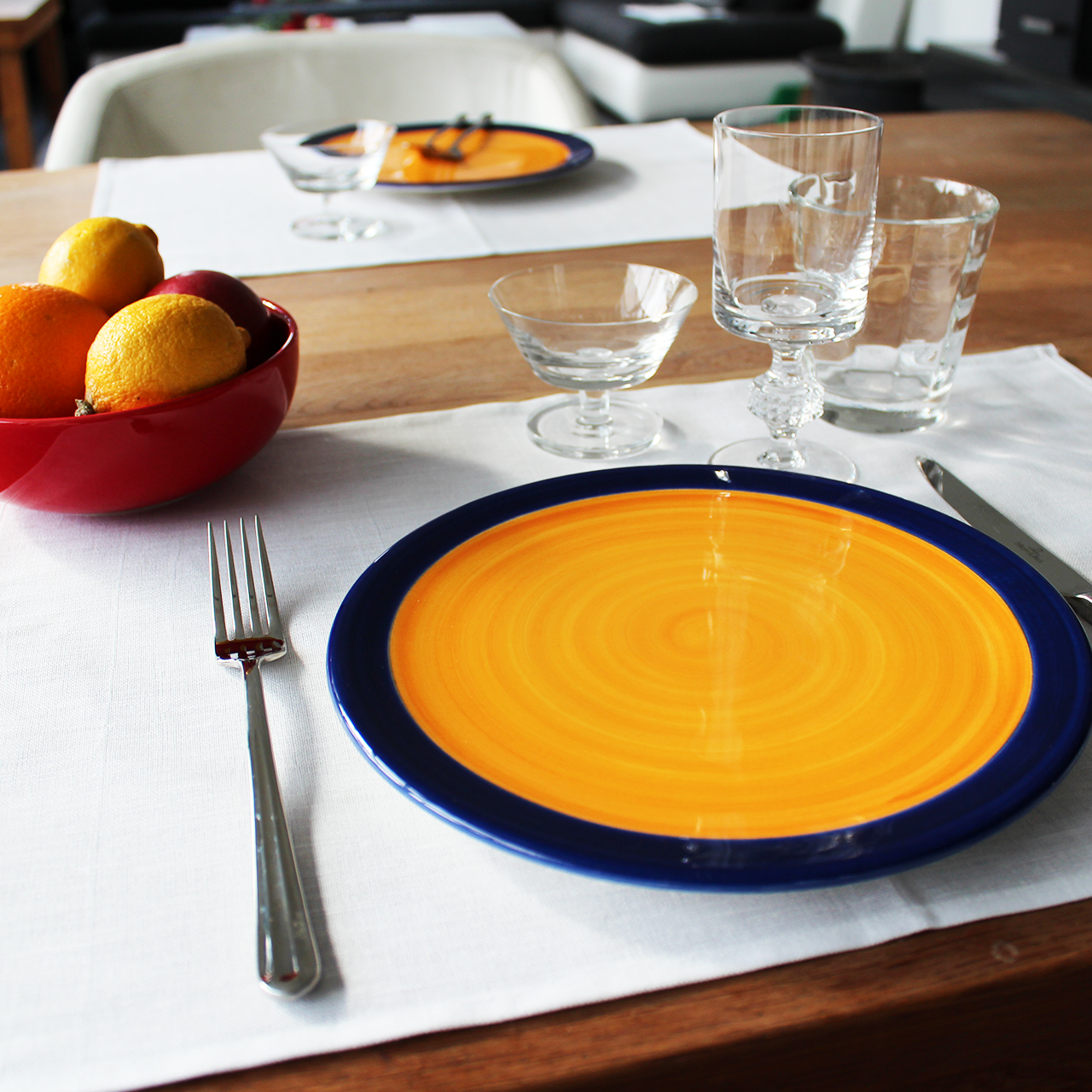 Platzsets Halbleinen Tischsets weiss Platzsets Halbleinen Tischsets weiss
