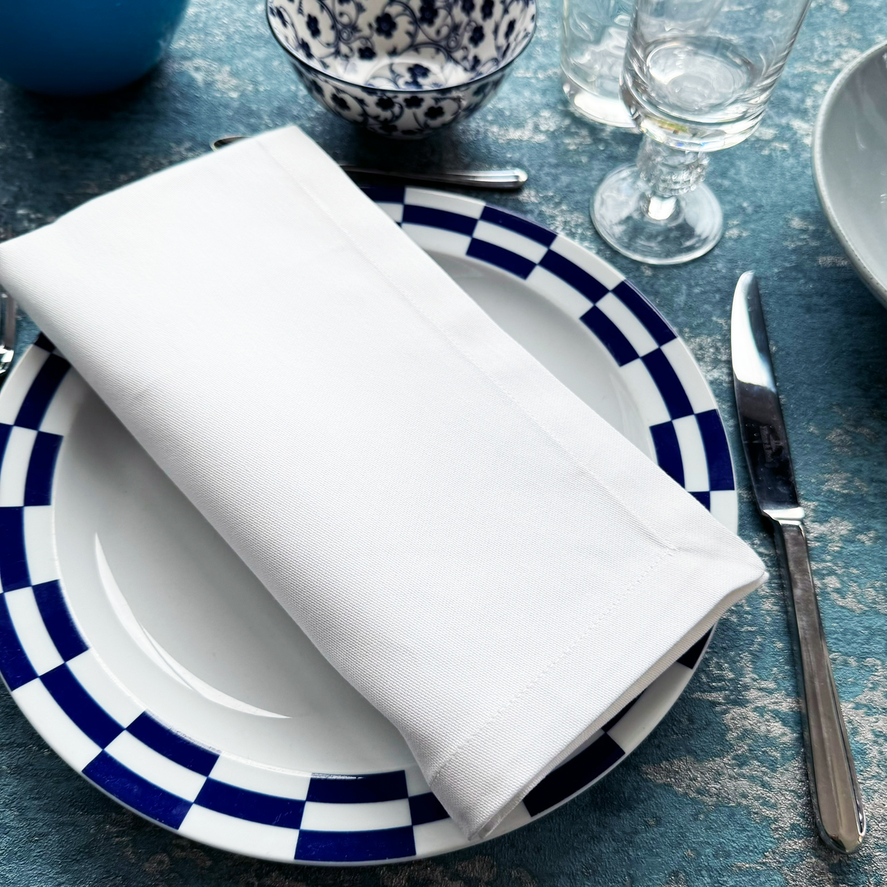 Stoffserviette Waria mit Kuvertecken Stoffserviette Waria mit Kuvertecken